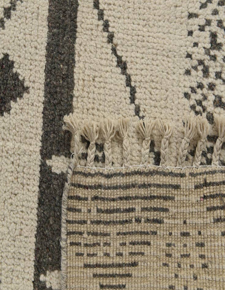 Detail image of  6' 3 x 12' 5  Hand Knotted Moroccan Wool Runner Rug