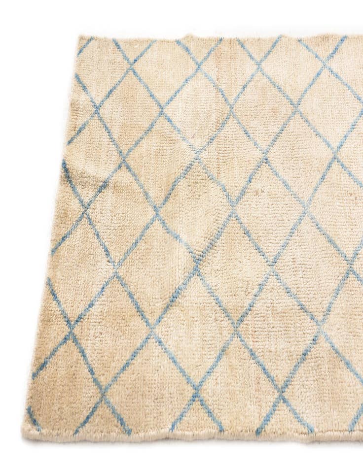 Detail image of  2' 7 x 9' 8  Hand Knotted Moroccan Wool Runner Rug