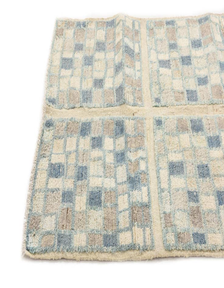 Detail image of  3' 9 x 9' 6  Hand Knotted Moroccan Wool Runner Rug