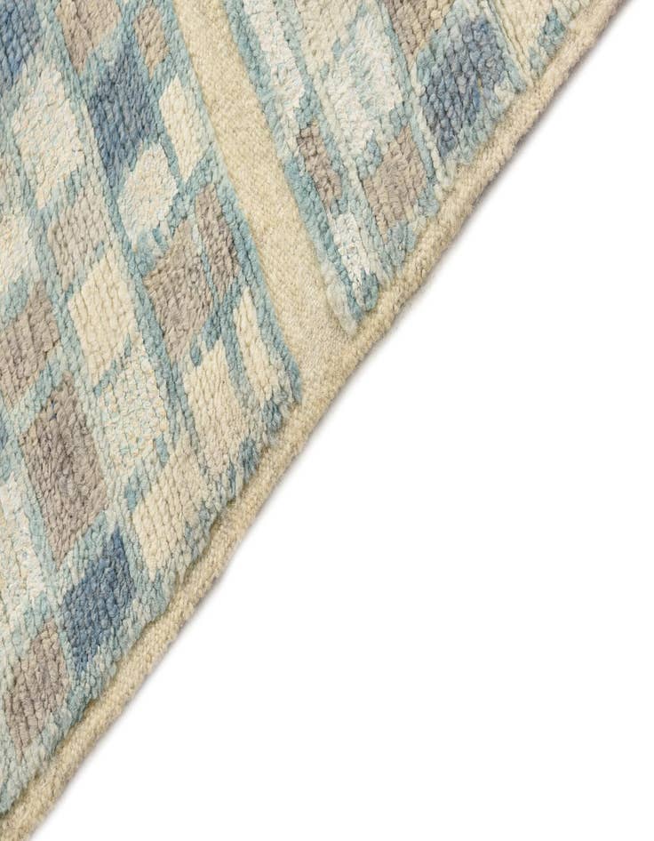 Detail image of  3' 9 x 9' 6  Hand Knotted Moroccan Wool Runner Rug