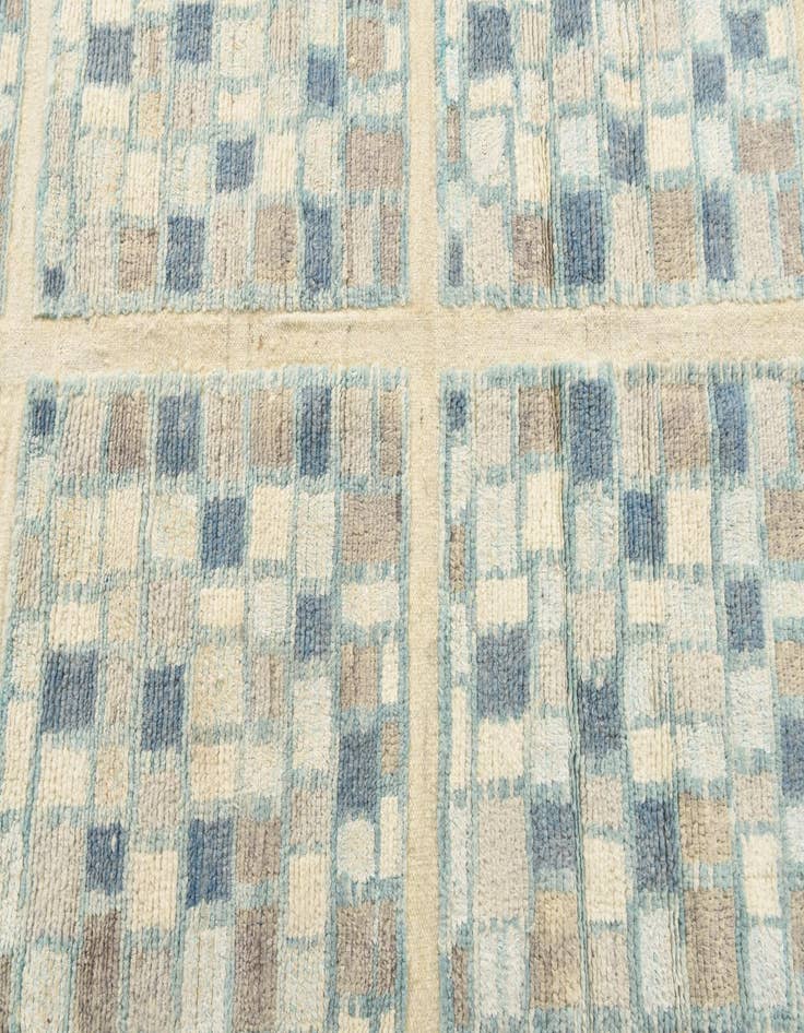 Detail image of  3' 9 x 9' 6  Hand Knotted Moroccan Wool Runner Rug