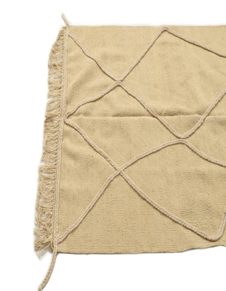 Detail image of  2' 4 x 4' 11  Hand Knotted Moroccan Wool Runner Rug