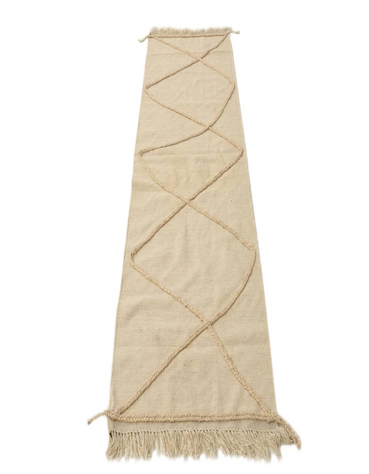 Detail image of  2' 7 x 8' 4  Hand Knotted Moroccan Wool Runner Rug