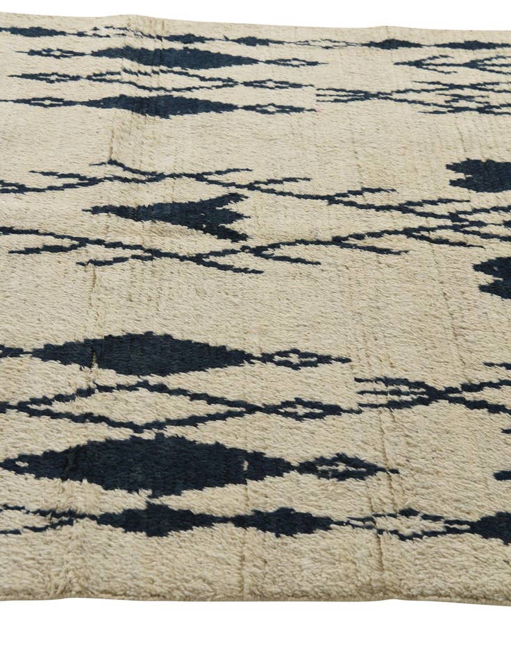 Detail image of  5' x 12' 8  Hand Knotted Moroccan Wool Runner Rug