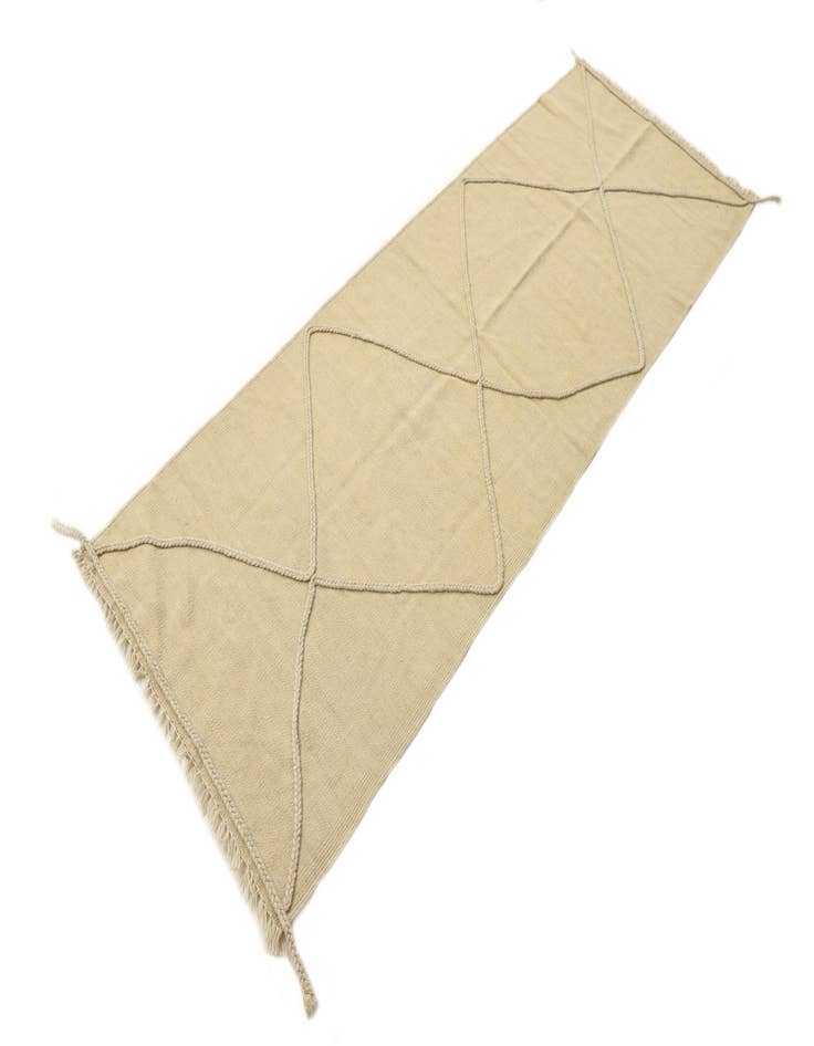 Detail image of  2' 9 x 7' 8  Hand Knotted Moroccan Wool Runner Rug