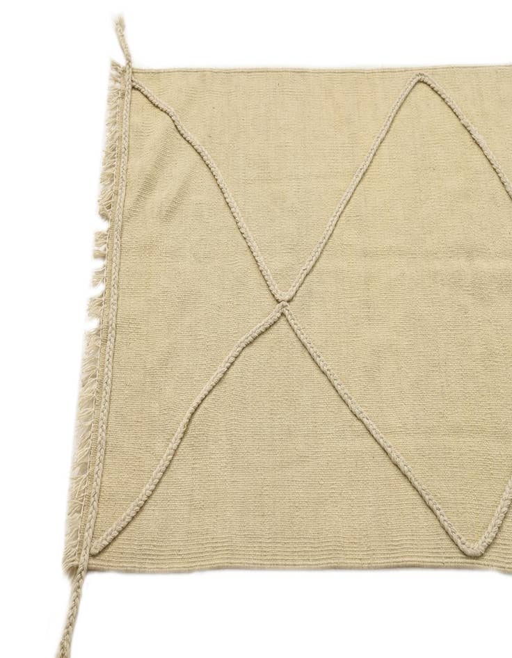 Detail image of  2' 9 x 7' 8  Hand Knotted Moroccan Wool Runner Rug