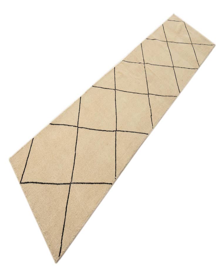 Detail image of  2' 7 x 10' 3  Hand Knotted Moroccan Wool Runner Rug