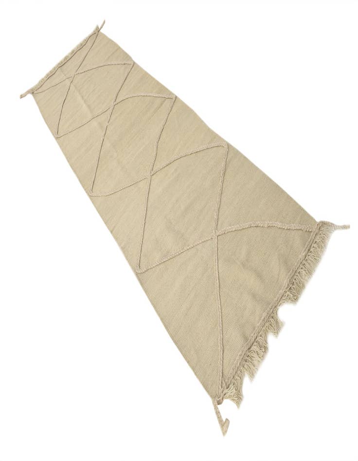 Detail image of  2' 6 x 8' 4  Hand Knotted Moroccan Wool Runner Rug