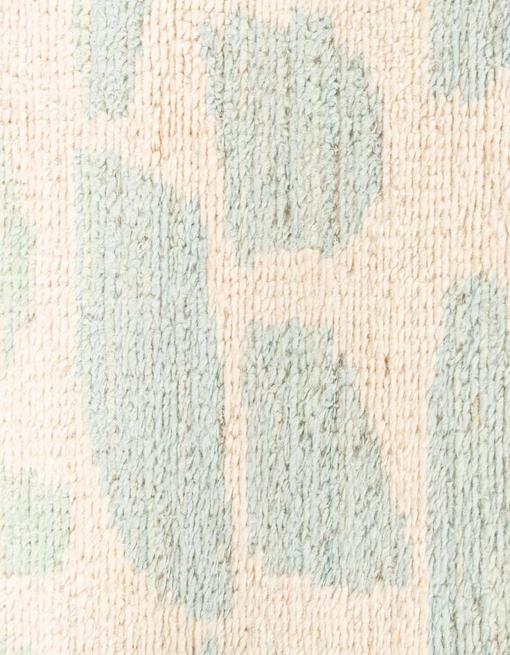 Detail image of  2' 6 x 6'  Hand Knotted Moroccan Wool Runner Rug