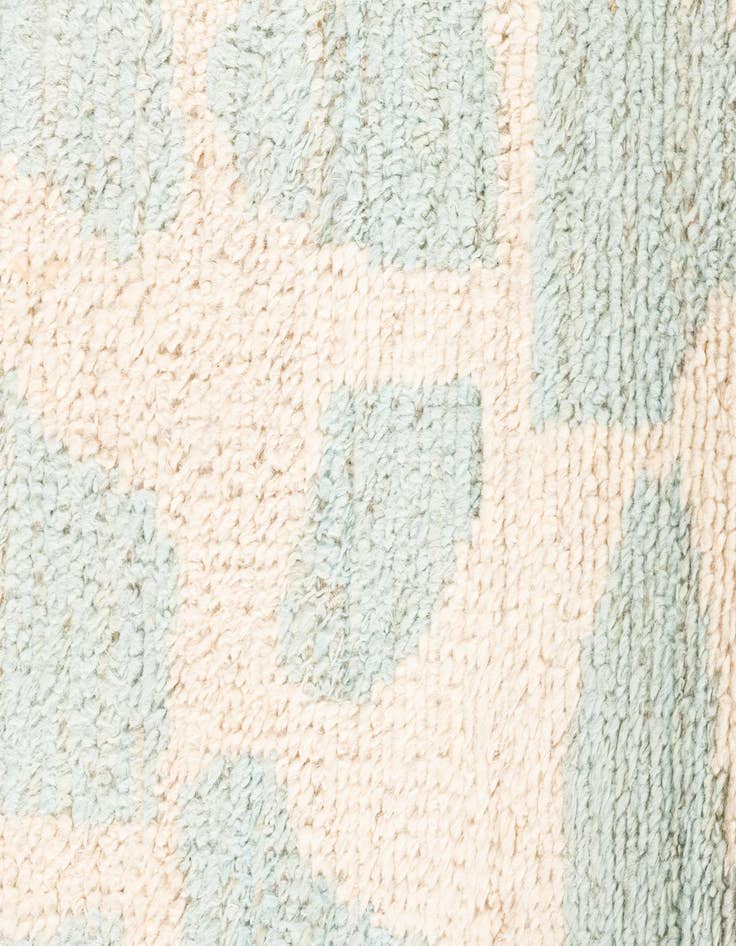 Detail image of  2' 6 x 6'  Hand Knotted Moroccan Wool Runner Rug