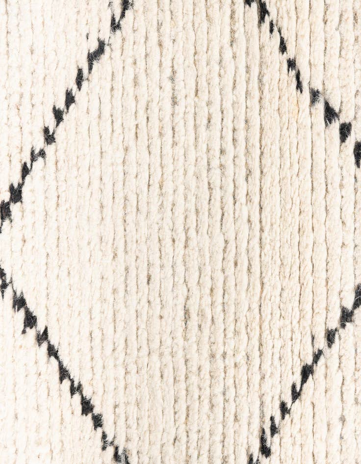 Detail image of  2' 4 x 8' 5  Hand Knotted Moroccan Wool Runner Rug