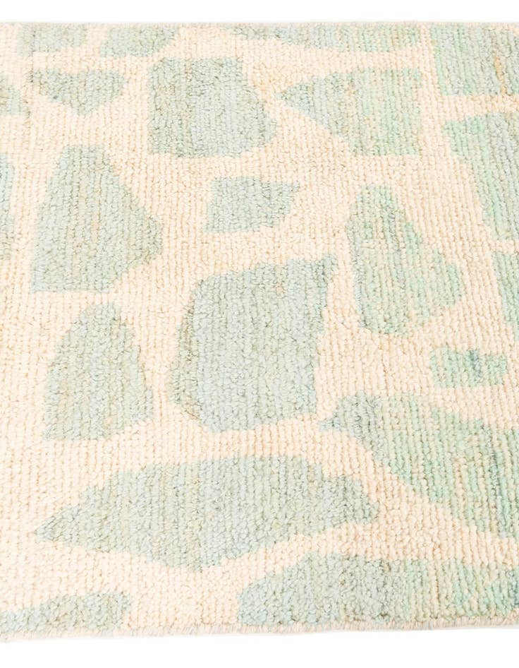 Detail image of  2' 6 x 6'  Hand Knotted Moroccan Wool Runner Rug