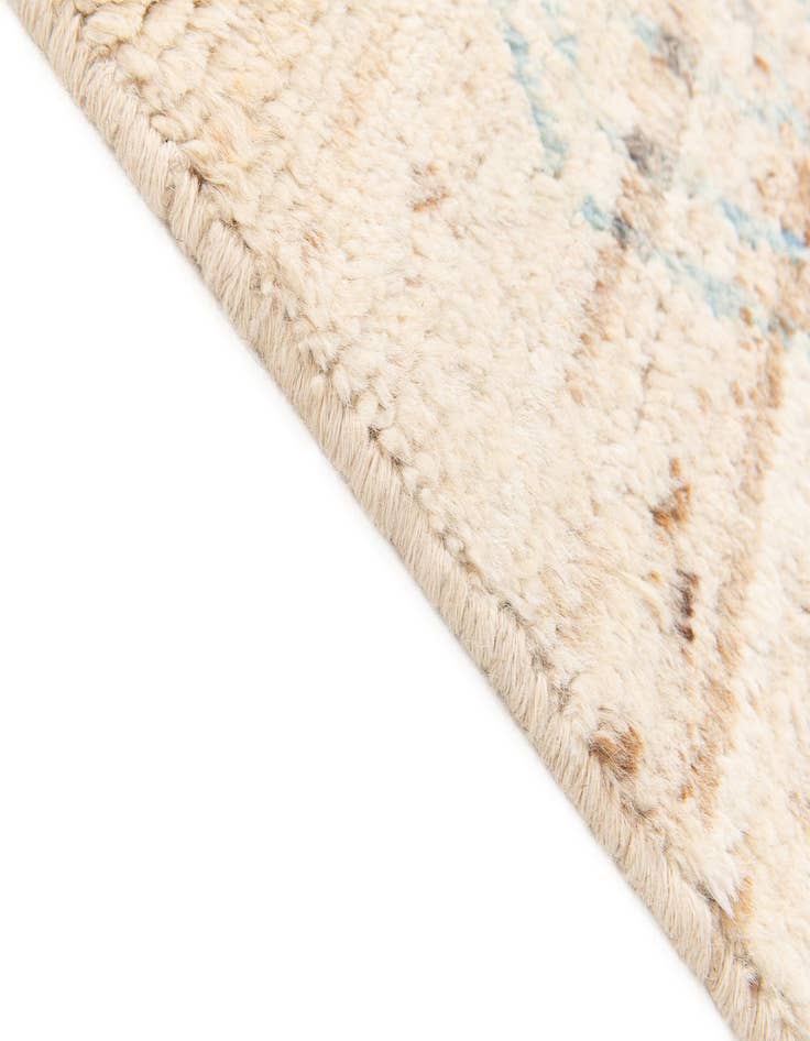 Detail image of  3' 1 x 16'  Hand Knotted Moroccan Wool Runner Rug