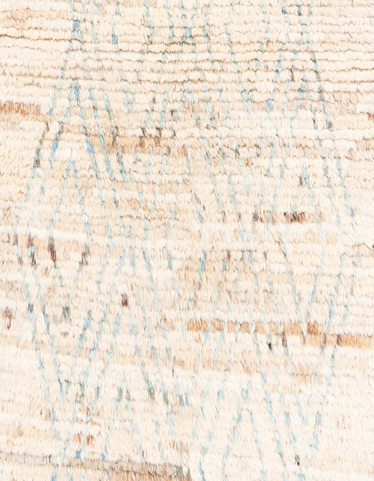 Detail image of  3' 1 x 16'  Hand Knotted Moroccan Wool Runner Rug