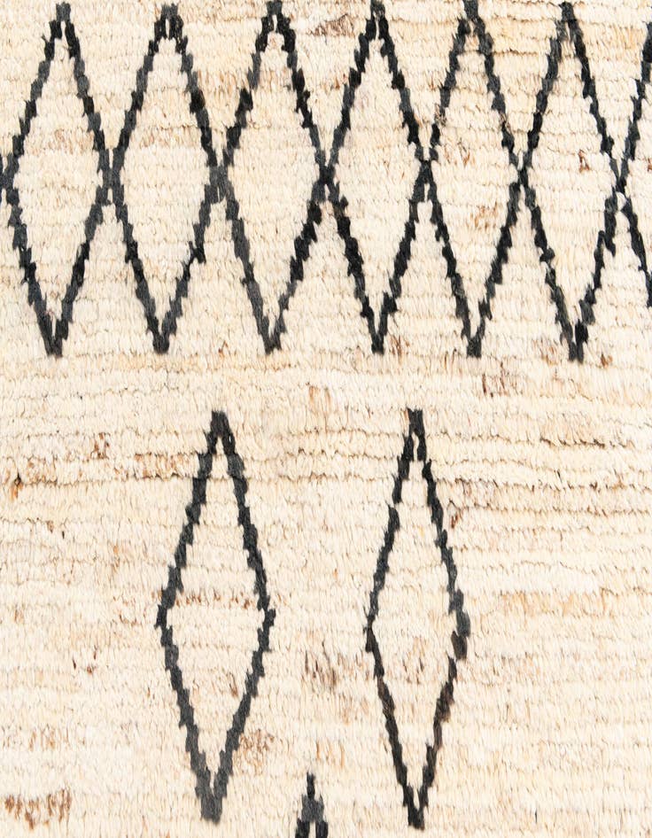 Detail image of  3' 2 x 16' 4  Hand Knotted Moroccan Wool Runner Rug