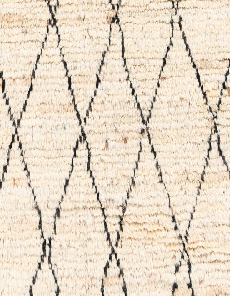 Detail image of  3' 2 x 15' 10  Hand Knotted Moroccan Wool Runner Rug