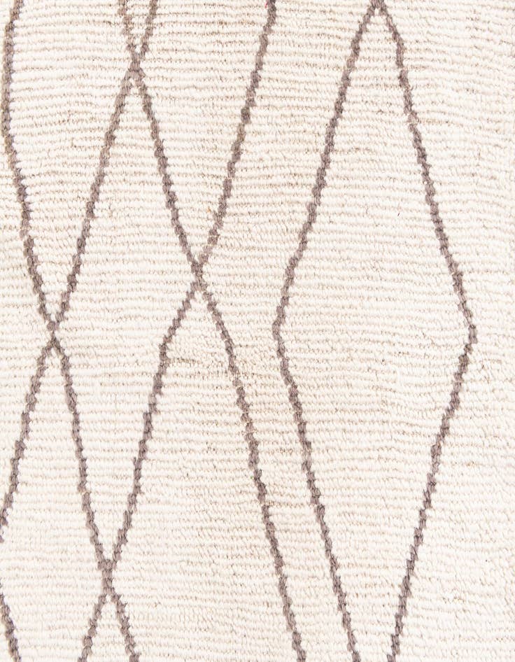 Detail image of  2' 8 x 12'  Hand Knotted Moroccan Wool Runner Rug