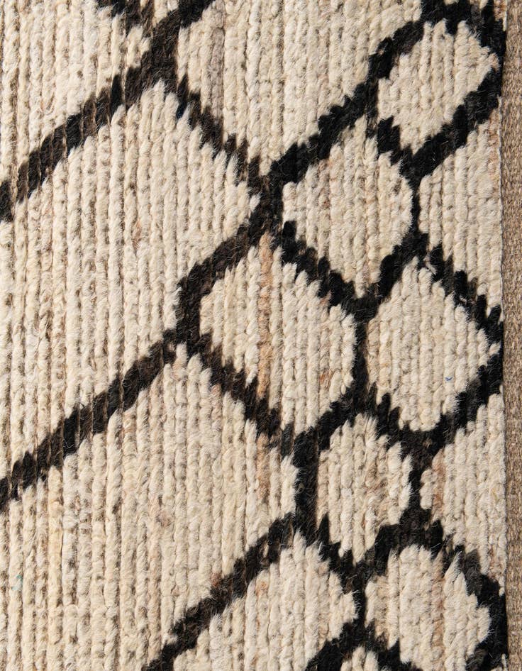 Detail image of  2' x 15' 3  Hand Knotted Moroccan Wool Runner Rug