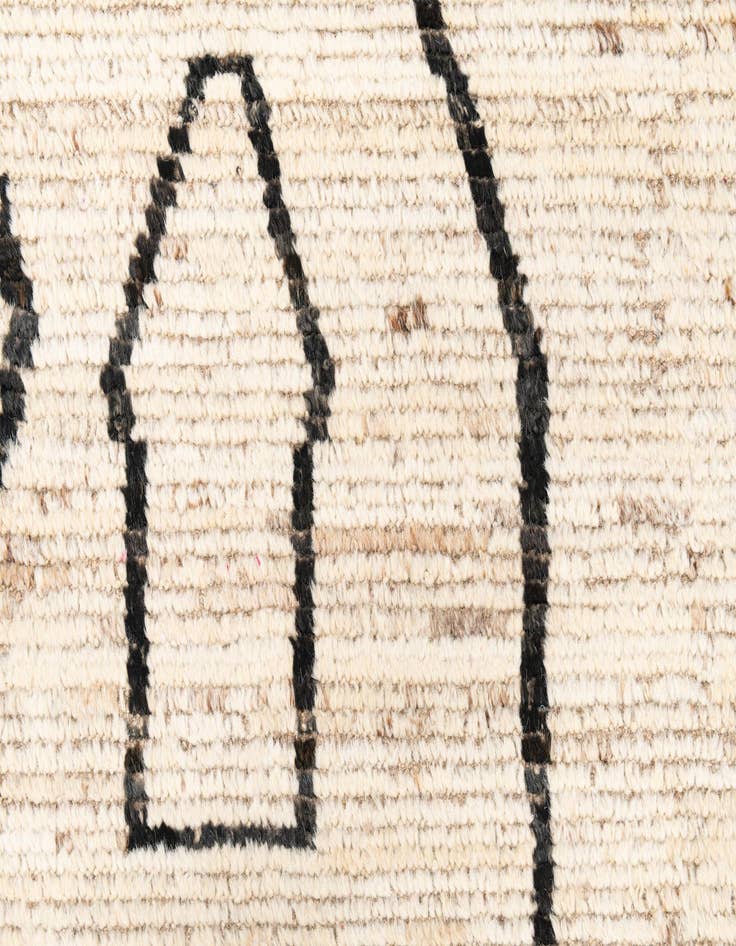 Detail image of  2' x 15' 3  Hand Knotted Moroccan Wool Runner Rug