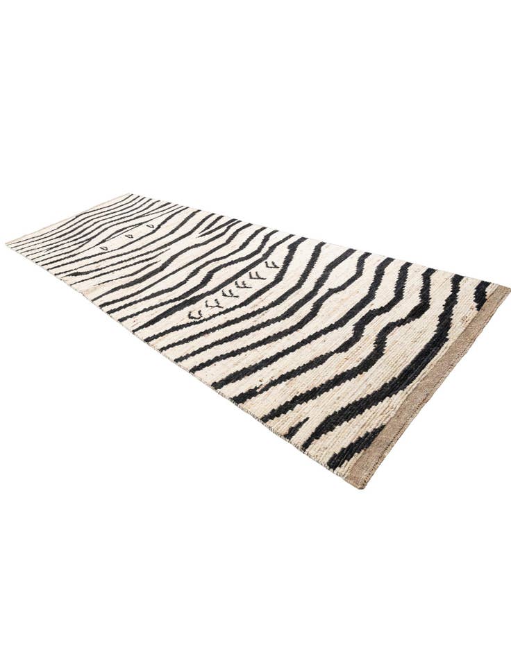 Detail image of  5' x 14'  Hand Knotted Moroccan Wool Runner Rug