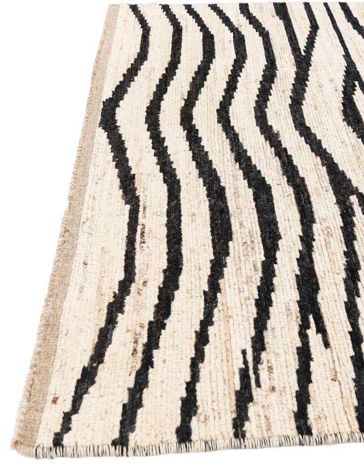 Detail image of  5' x 14'  Hand Knotted Moroccan Wool Runner Rug