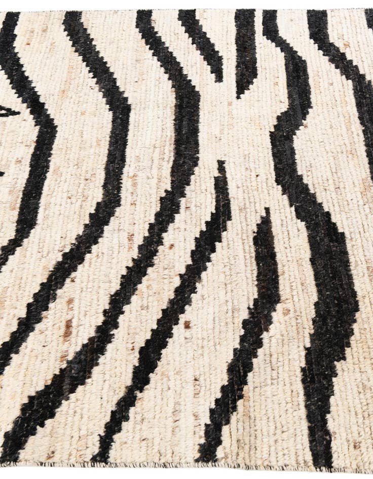 Detail image of  5' x 14'  Hand Knotted Moroccan Wool Runner Rug
