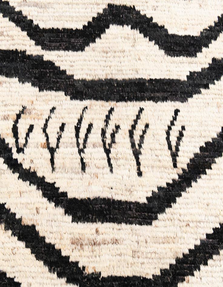 Detail image of  5' x 14'  Hand Knotted Moroccan Wool Runner Rug