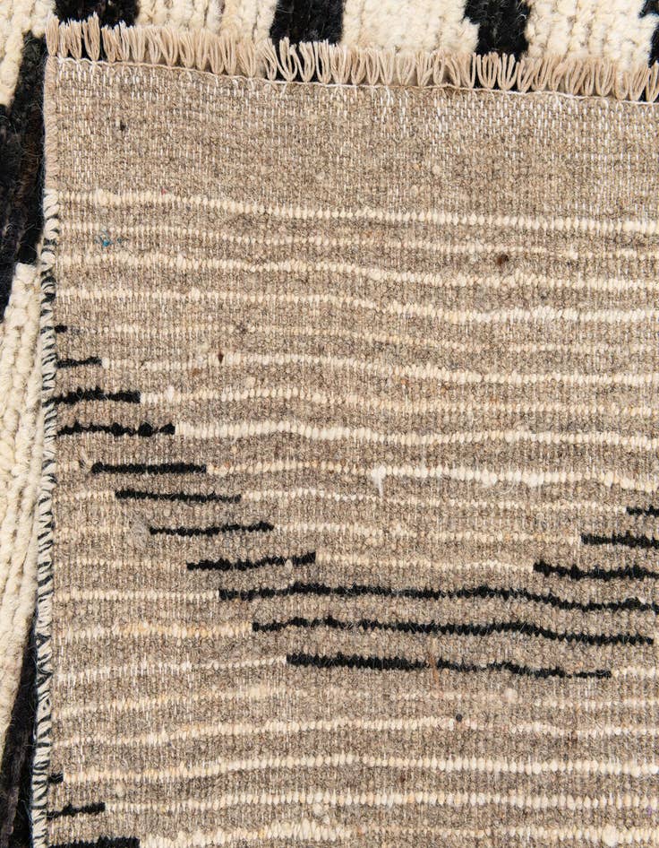 Detail image of  5' x 14'  Hand Knotted Moroccan Wool Runner Rug