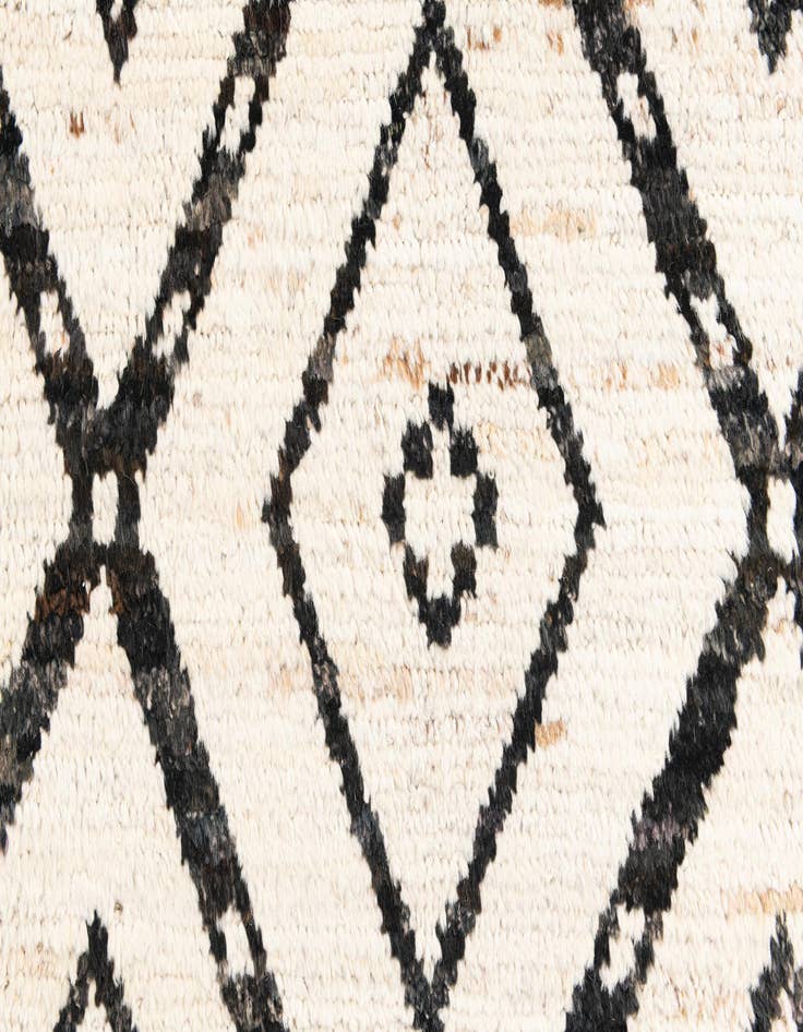 Detail image of  3' 5 x 12' 10  Hand Knotted Moroccan Wool Runner Rug