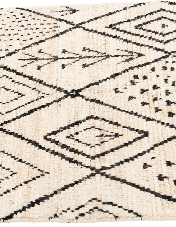 Detail image of  2' 9 x 13' 7  Hand Knotted Moroccan Wool Runner Rug