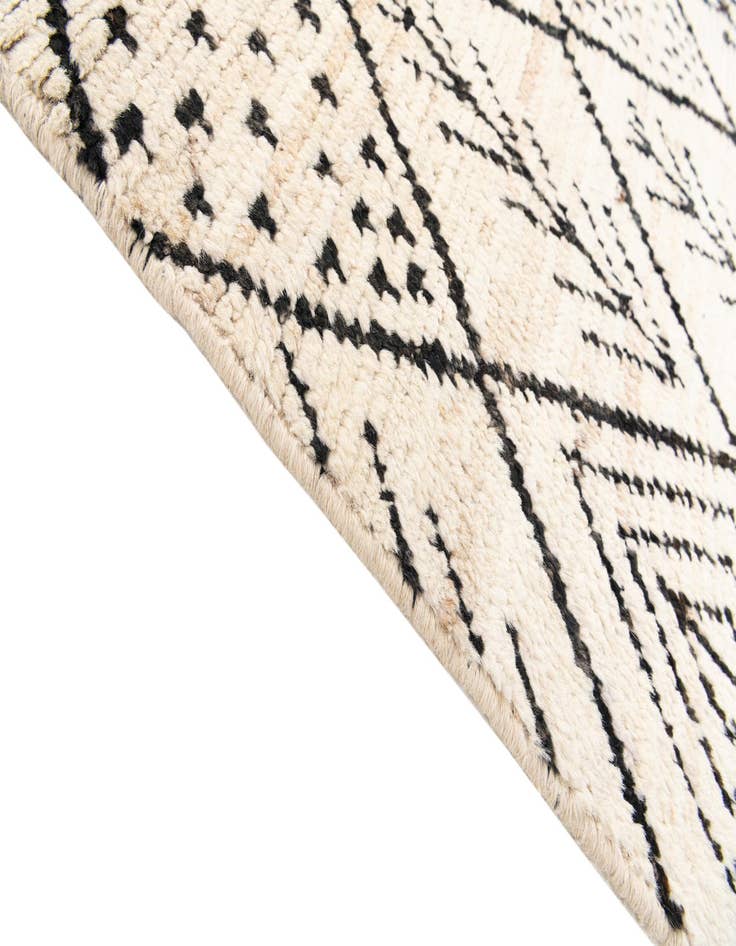 Detail image of  2' 9 x 13' 7  Hand Knotted Moroccan Wool Runner Rug