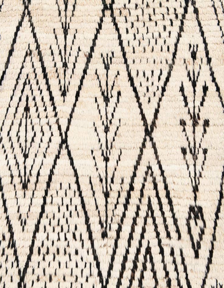 Detail image of  2' 9 x 13' 7  Hand Knotted Moroccan Wool Runner Rug