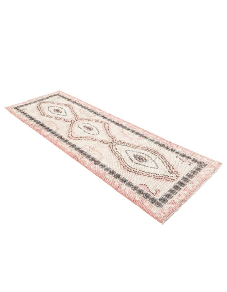 Detail image of  2' 9 x 8'  Hand Knotted Moroccan Wool Runner Rug