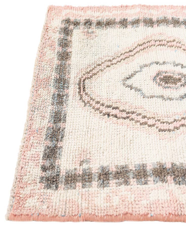 Detail image of  2' 9 x 8'  Hand Knotted Moroccan Wool Runner Rug