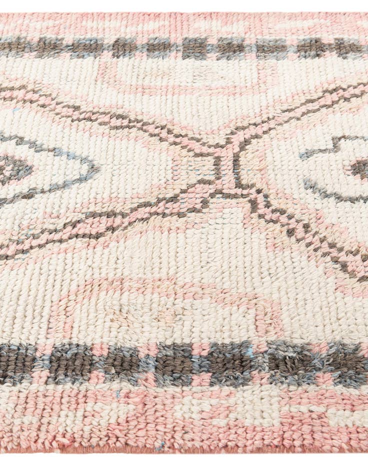 Detail image of  2' 9 x 8'  Hand Knotted Moroccan Wool Runner Rug