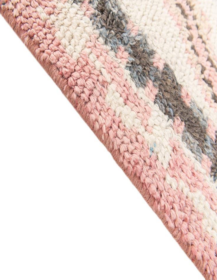 Detail image of  2' 9 x 8'  Hand Knotted Moroccan Wool Runner Rug