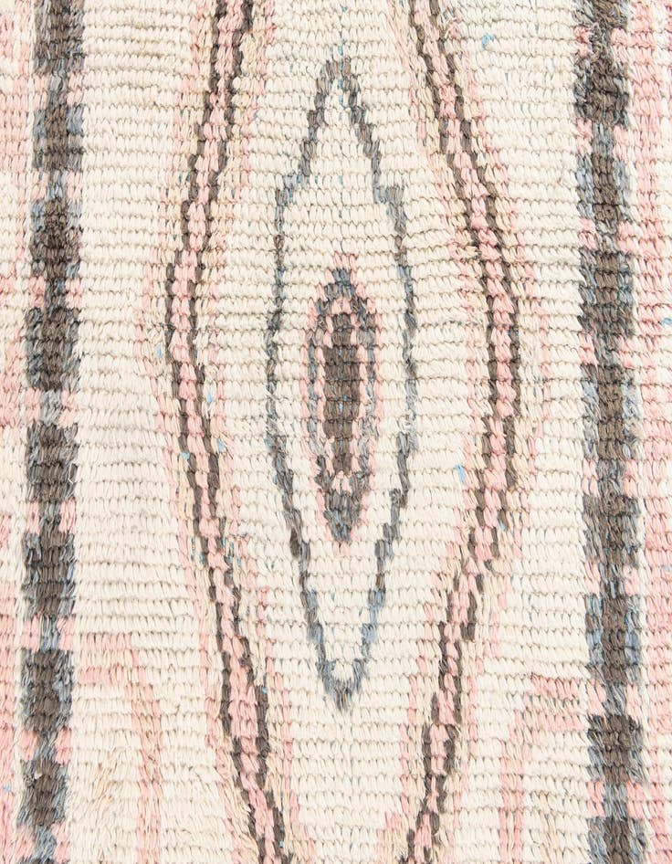 Detail image of  2' 9 x 8'  Hand Knotted Moroccan Wool Runner Rug