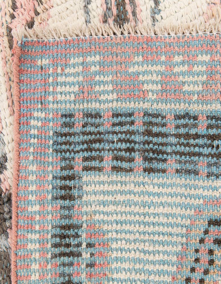 Detail image of  2' 9 x 8'  Hand Knotted Moroccan Wool Runner Rug