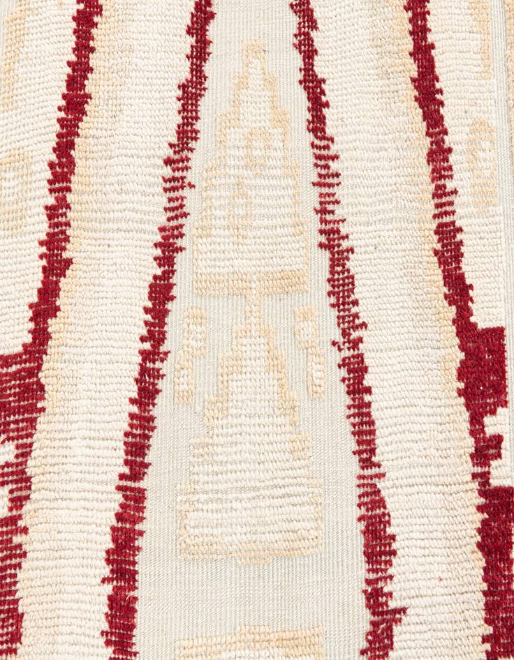 Detail image of  3' 3 x 12' 3  Hand Knotted Moroccan Wool Runner Rug