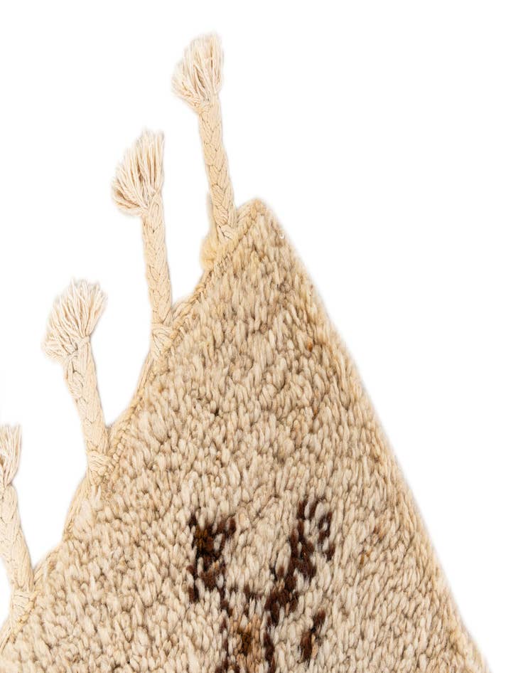 Detail image of  2' 3 x 4' 6  Hand Knotted Moroccan Wool Runner Rug