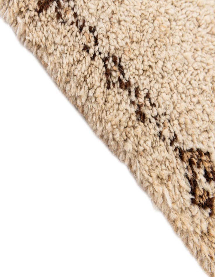 Detail image of  2' 3 x 4' 6  Hand Knotted Moroccan Wool Runner Rug