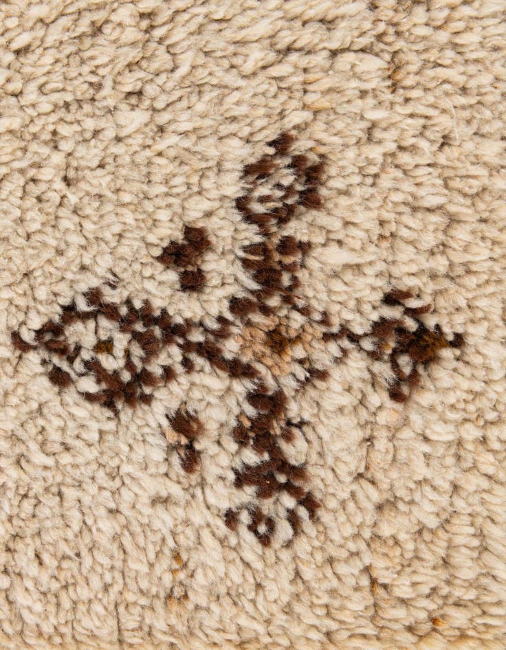 Detail image of  2' 3 x 4' 6  Hand Knotted Moroccan Wool Runner Rug