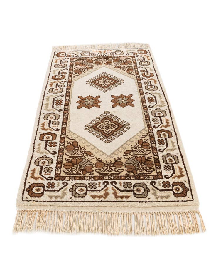 Detail image of  2' 5 x 4' 8  Hand Knotted Moroccan Wool Runner Rug