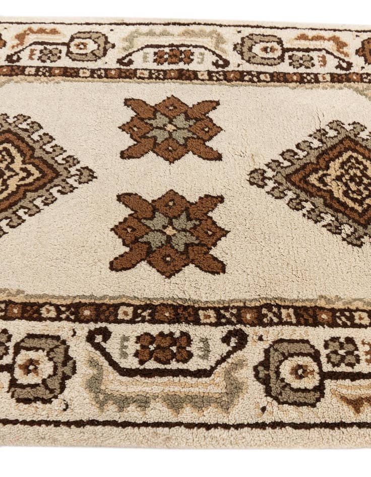 Detail image of  2' 5 x 4' 8  Hand Knotted Moroccan Wool Runner Rug