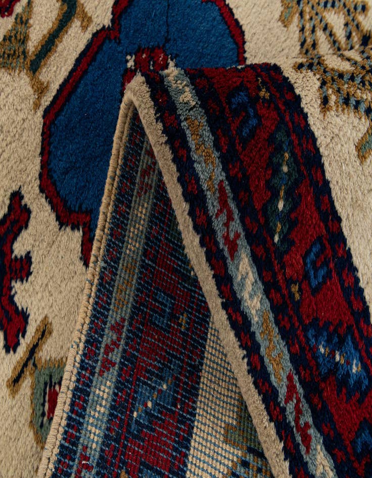 Detail image of  3' 4 x 9' 6  Hand Knotted Moroccan Wool Runner Rug