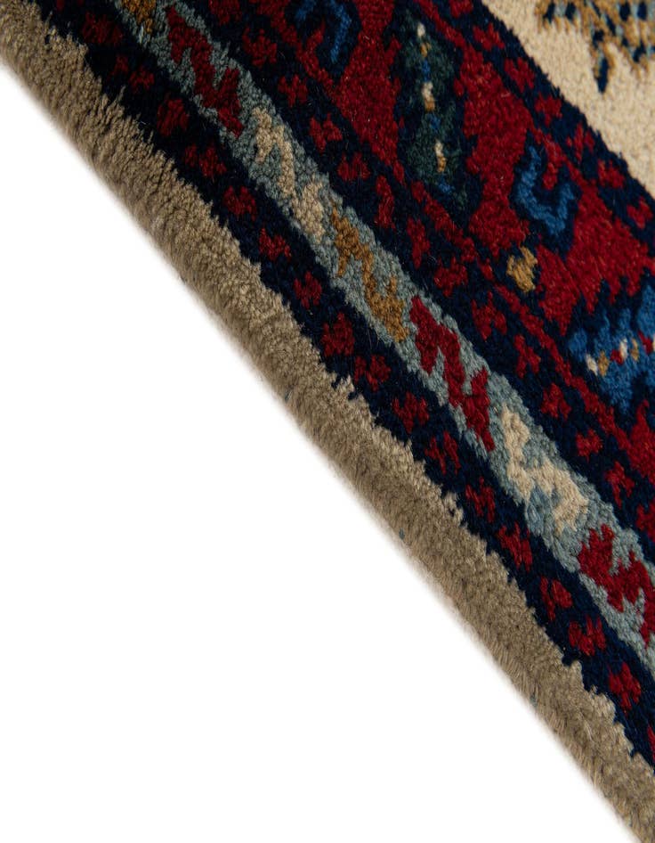 Detail image of  3' 4 x 9' 6  Hand Knotted Moroccan Wool Runner Rug
