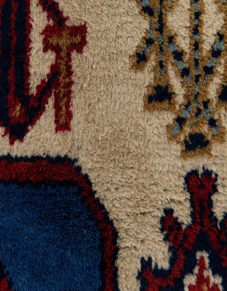Detail image of  3' 4 x 9' 6  Hand Knotted Moroccan Wool Runner Rug