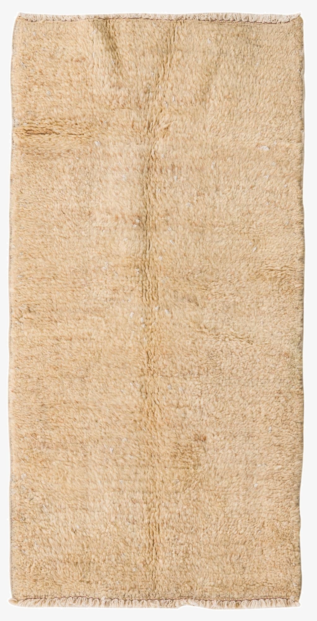  2' 5 x 4' 8  Hand Knotted Moroccan Wool Runner Rug