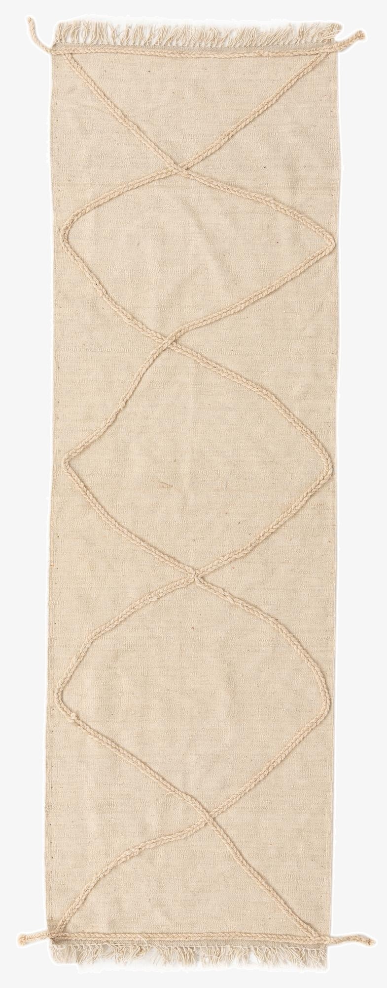  2' 8 x 8' 2  Hand Knotted Moroccan Wool Runner Rug