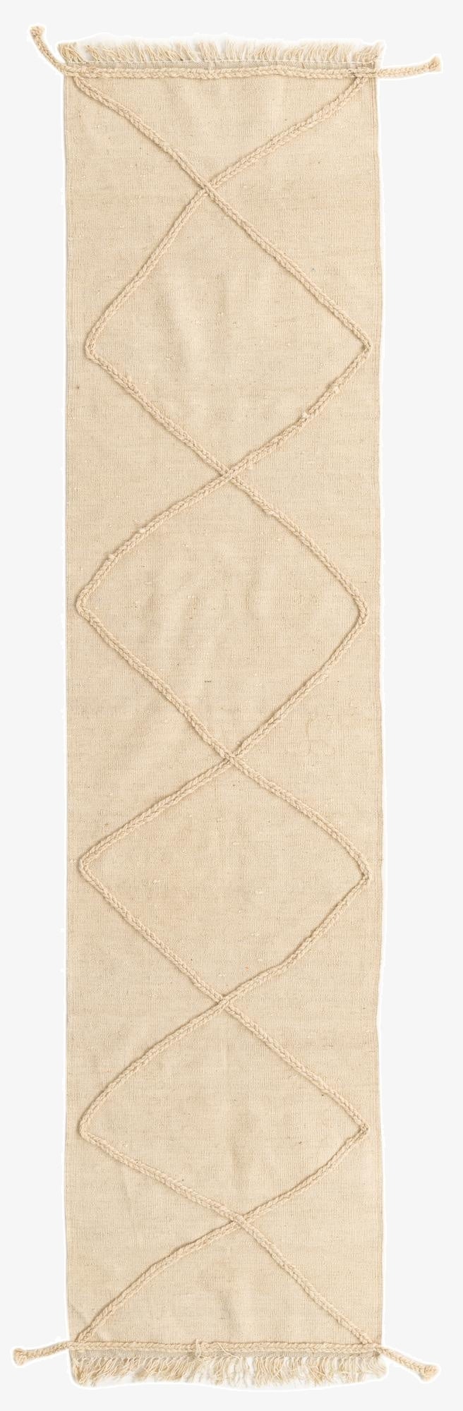  2' 5 x 10' 1  Hand Woven Moroccan Wool Runner Rug